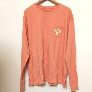 Michigan State Spartans Women's 2XL XXL Long Sleeve 100% Cotton Top T Shirt NWOT